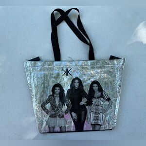 Rare Kardashian Silver Metallic Tote Bag Y2K